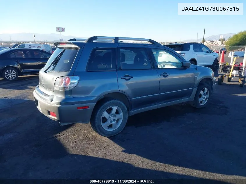 2003 Mitsubishi Outlander Xls VIN: JA4LZ41G73U067515 Lot: 40779919