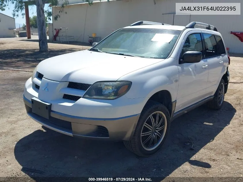 JA4LX31F64U022395 2004 Mitsubishi Outlander Ls