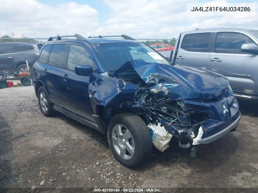 JA4LZ41F64U034286 2004 Mitsubishi Outlander Xls