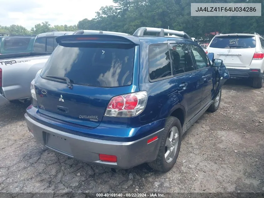 JA4LZ41F64U034286 2004 Mitsubishi Outlander Xls