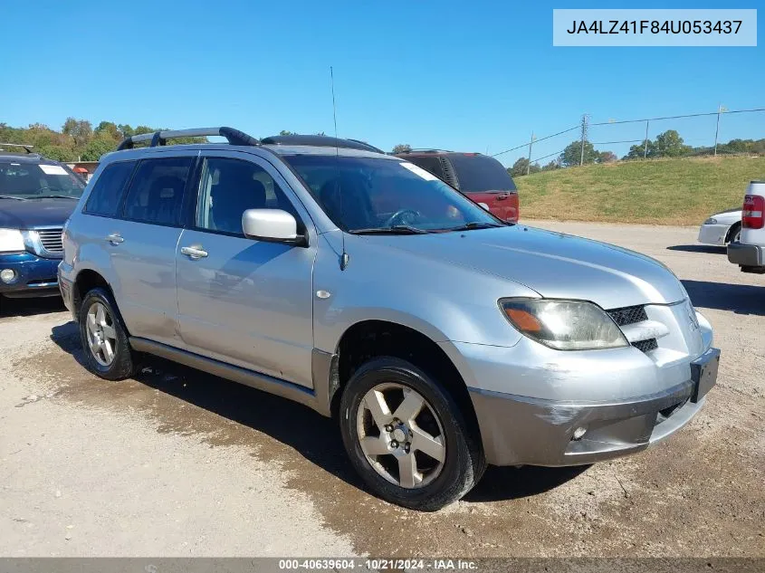 2004 Mitsubishi Outlander Xls VIN: JA4LZ41F84U053437 Lot: 40639604