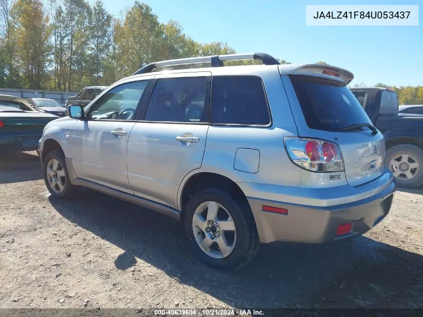 2004 Mitsubishi Outlander Xls VIN: JA4LZ41F84U053437 Lot: 40639604