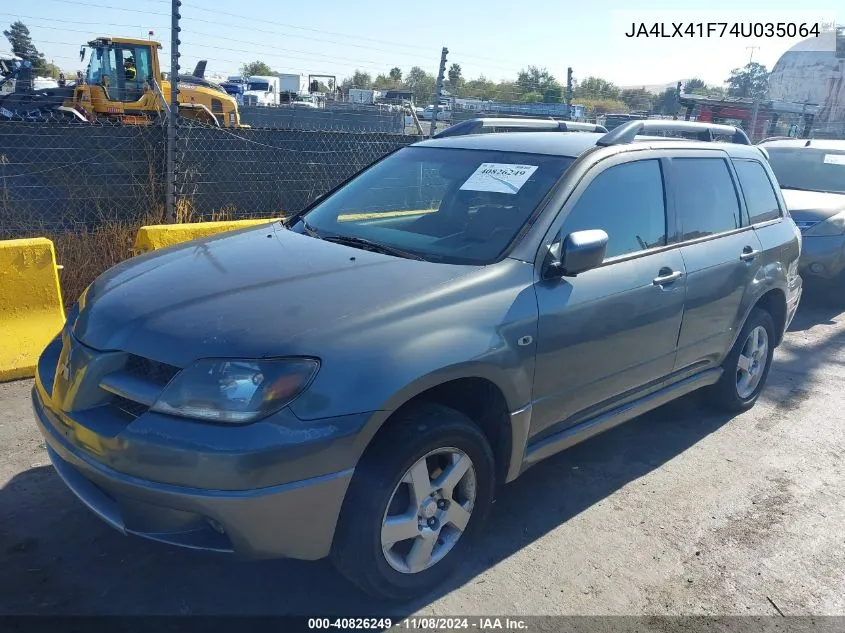 JA4LX41F74U035064 2004 Mitsubishi Outlander Xls