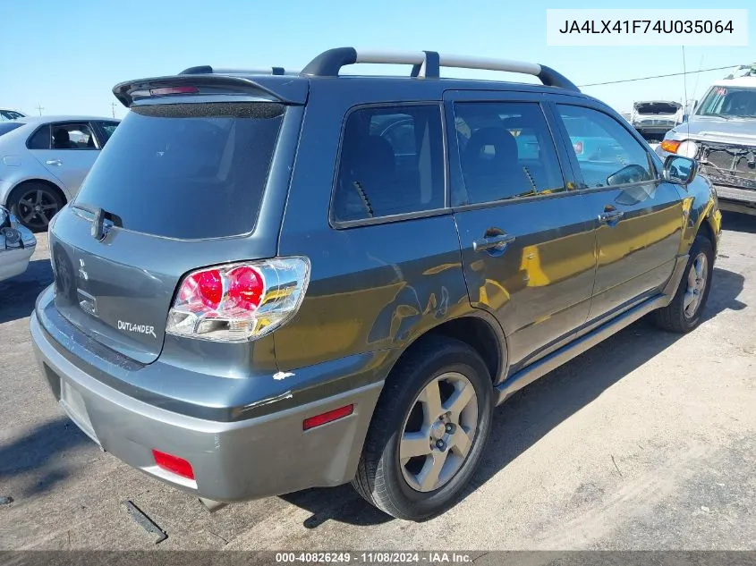 JA4LX41F74U035064 2004 Mitsubishi Outlander Xls