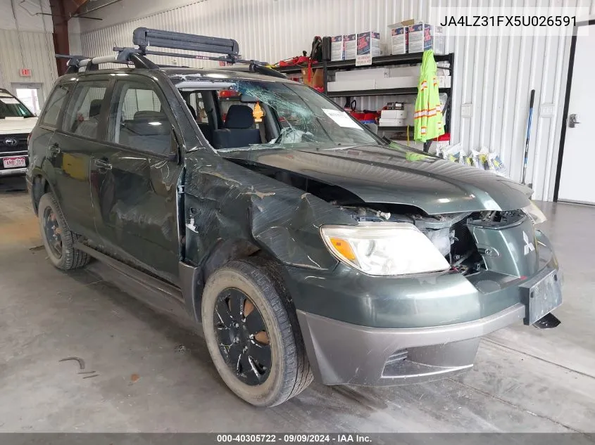 JA4LZ31FX5U026591 2005 Mitsubishi Outlander Ls