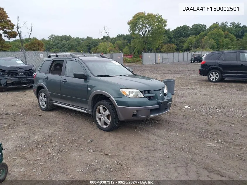 2005 Mitsubishi Outlander Xls VIN: JA4LX41F15U002501 Lot: 40387912