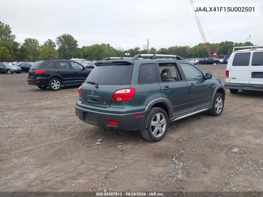 2005 Mitsubishi Outlander Xls VIN: JA4LX41F15U002501 Lot: 40387912