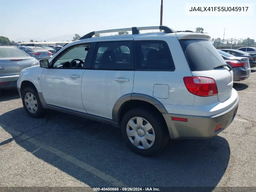 2005 Mitsubishi Outlander Xls VIN: JA4LX41F55U045917 Lot: 40450668