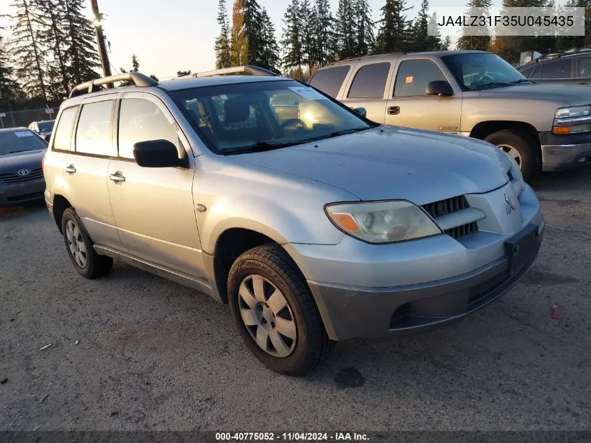 2005 Mitsubishi Outlander Ls VIN: JA4LZ31F35U045435 Lot: 40775052