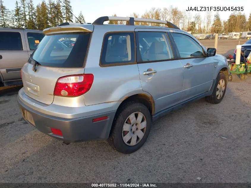 2005 Mitsubishi Outlander Ls VIN: JA4LZ31F35U045435 Lot: 40775052