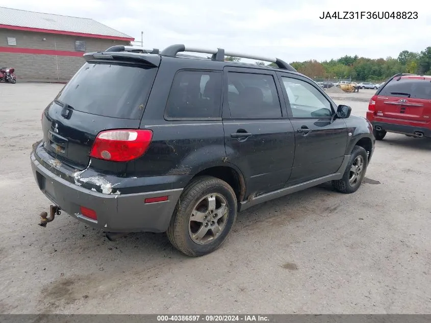 JA4LZ31F36U048823 2006 Mitsubishi Outlander Ls