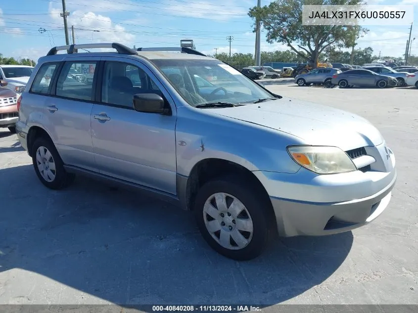 2006 Mitsubishi Outlander Ls VIN: JA4LX31FX6U050557 Lot: 40840208