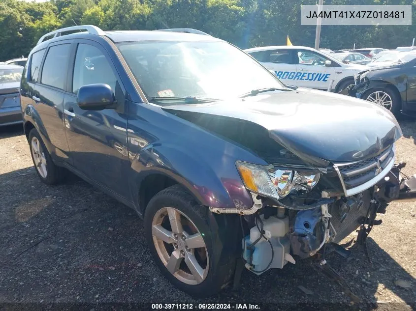 JA4MT41X47Z018481 2007 Mitsubishi Outlander Xls