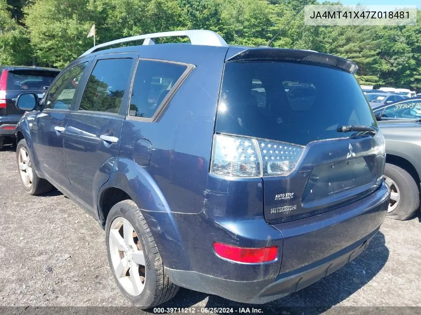 JA4MT41X47Z018481 2007 Mitsubishi Outlander Xls