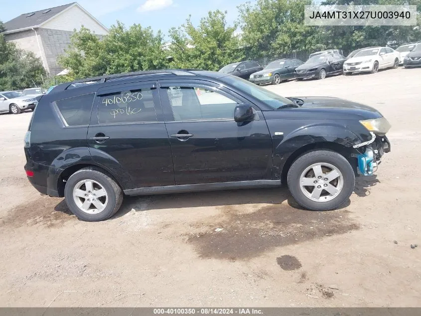 JA4MT31X27U003940 2007 Mitsubishi Outlander Ls