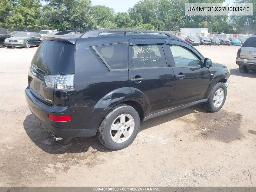 JA4MT31X27U003940 2007 Mitsubishi Outlander Ls