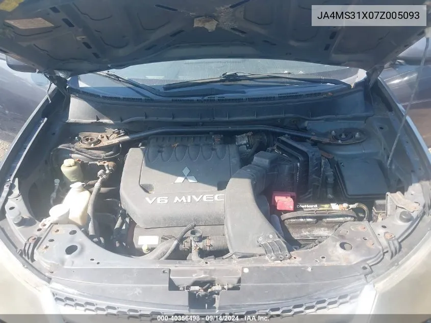 JA4MS31X07Z005093 2007 Mitsubishi Outlander Es/Ls