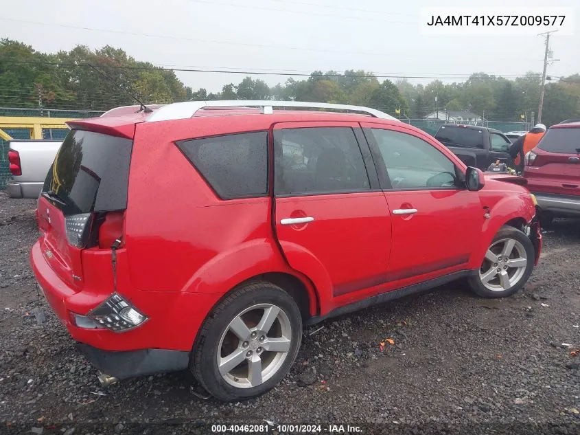 2007 Mitsubishi Outlander Xls VIN: JA4MT41X57Z009577 Lot: 40462081