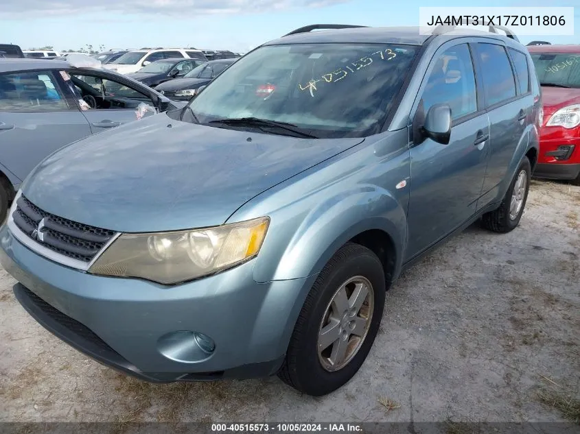 2007 Mitsubishi Outlander Ls VIN: JA4MT31X17Z011806 Lot: 40515573