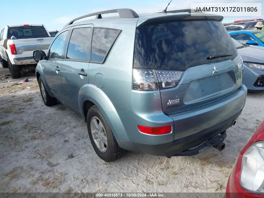 2007 Mitsubishi Outlander Ls VIN: JA4MT31X17Z011806 Lot: 40515573