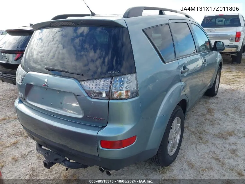 2007 Mitsubishi Outlander Ls VIN: JA4MT31X17Z011806 Lot: 40515573