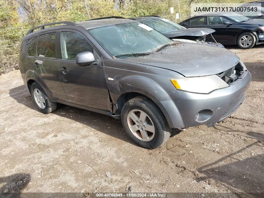 2007 Mitsubishi Outlander Ls VIN: JA4MT31X17U007543 Lot: 40768949