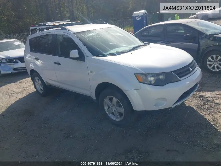 2007 Mitsubishi Outlander Es/Ls VIN: JA4MS31XX7Z011824 Lot: 40791836