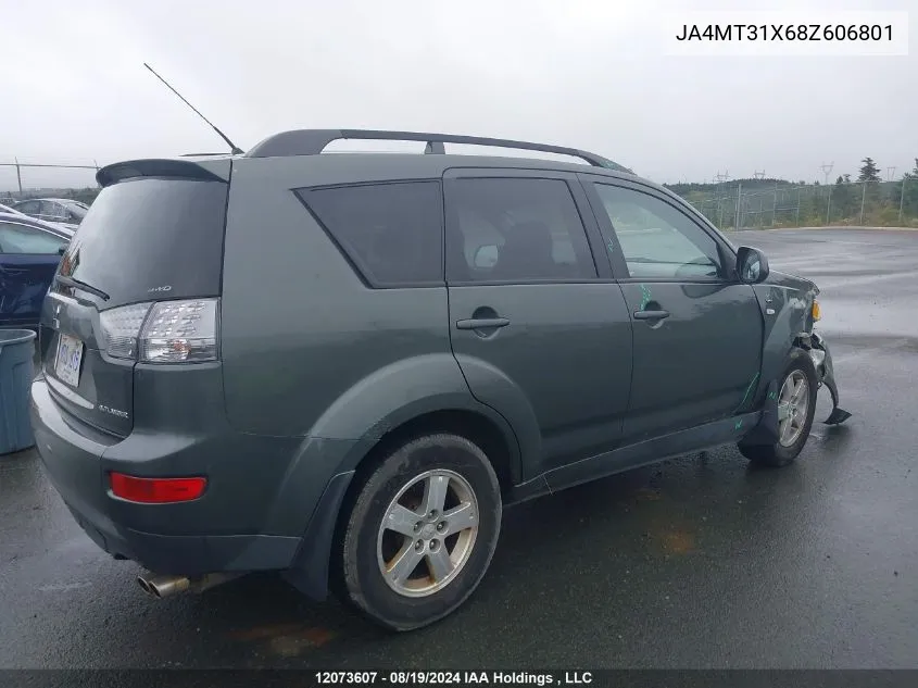 JA4MT31X68Z606801 2008 Mitsubishi Outlander