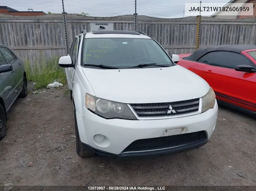 JA4LT21W18Z606959 2008 Mitsubishi Outlander Es