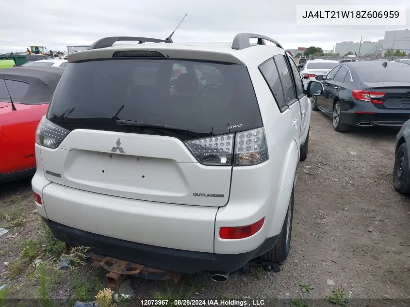 JA4LT21W18Z606959 2008 Mitsubishi Outlander Es