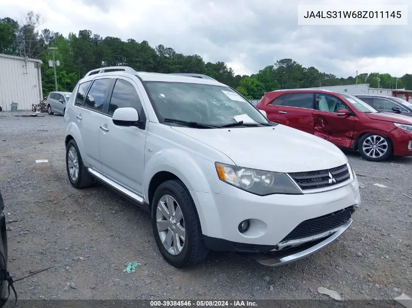 2008 Mitsubishi Outlander Se VIN: JA4LS31W68Z011145 Lot: 39384546