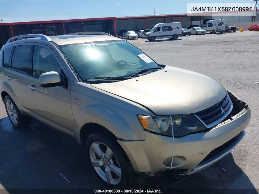 JA4MT41X58Z008995 2008 Mitsubishi Outlander Xls