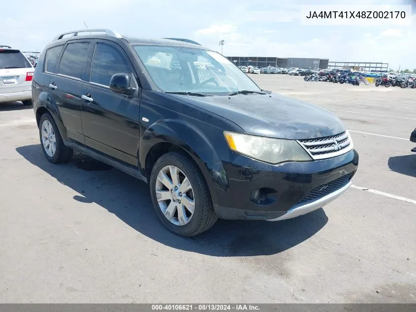 JA4MT41X48Z002170 2008 Mitsubishi Outlander Xls