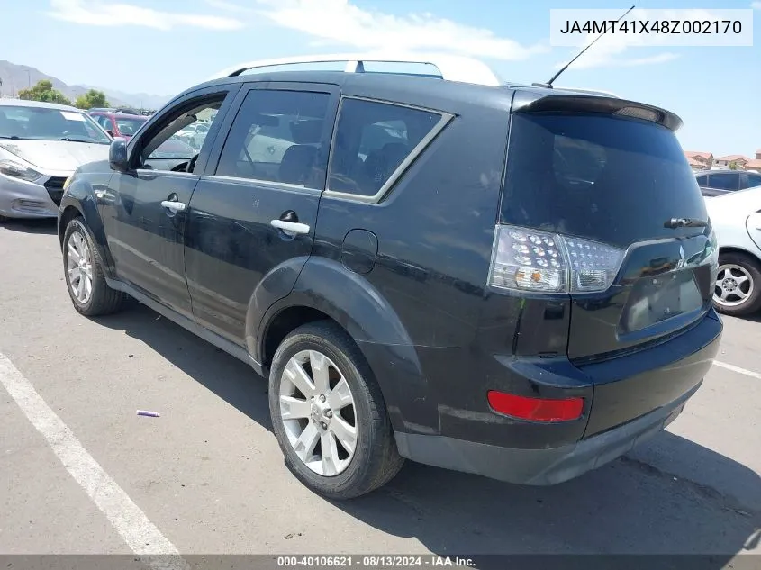 2008 Mitsubishi Outlander Xls VIN: JA4MT41X48Z002170 Lot: 40106621