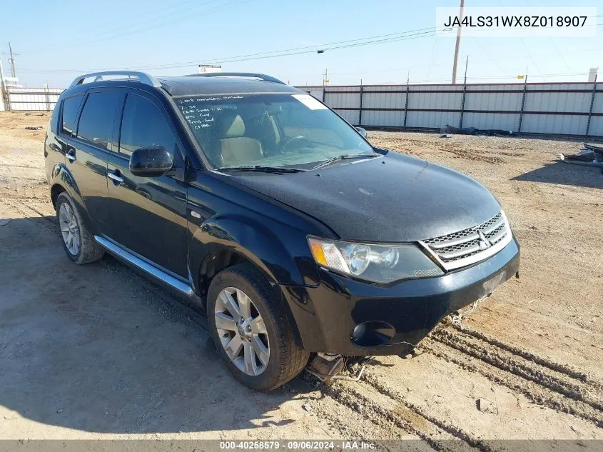 2008 Mitsubishi Outlander Se VIN: JA4LS31WX8Z018907 Lot: 40258579