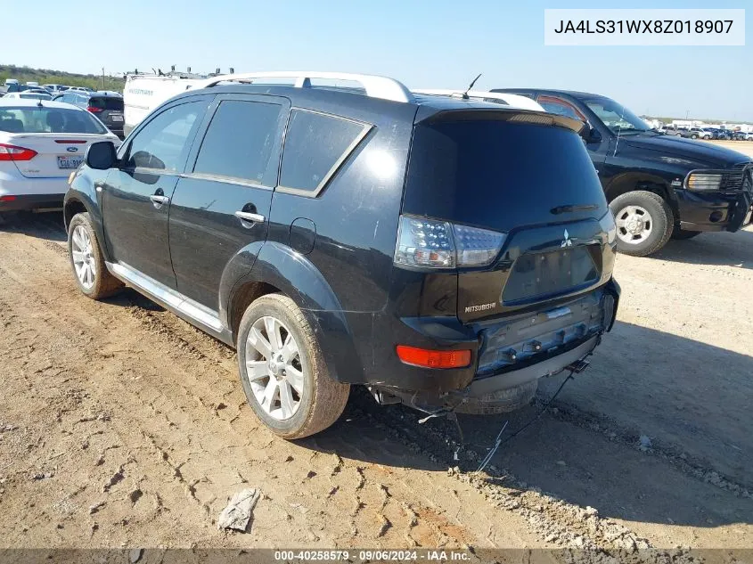 2008 Mitsubishi Outlander Se VIN: JA4LS31WX8Z018907 Lot: 40258579