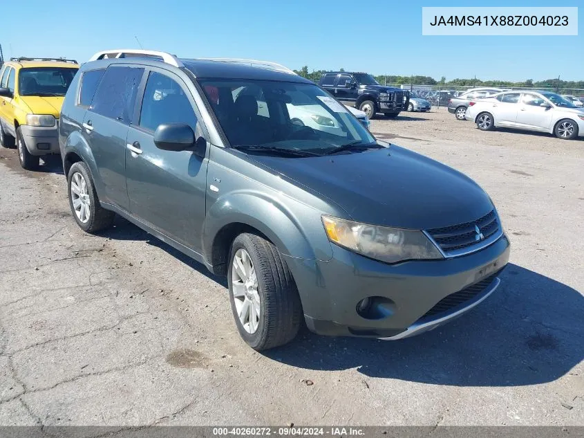 JA4MS41X88Z004023 2008 Mitsubishi Outlander Xls