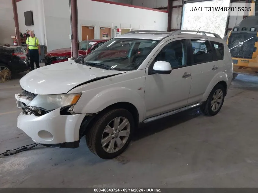 2008 Mitsubishi Outlander Se VIN: JA4LT31W48Z015935 Lot: 40343724