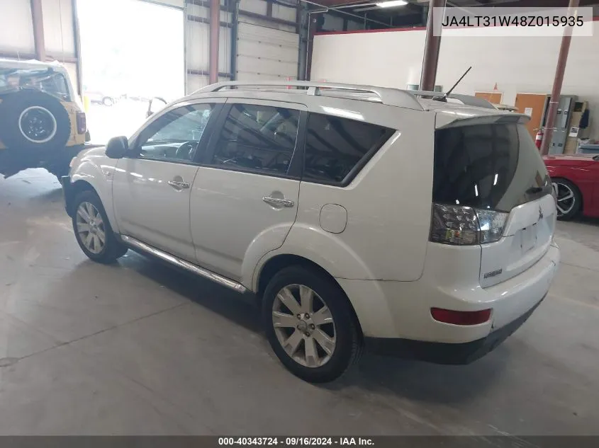 2008 Mitsubishi Outlander Se VIN: JA4LT31W48Z015935 Lot: 40343724