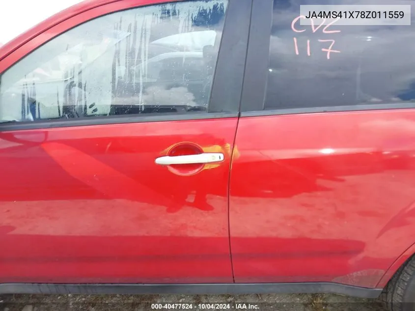 JA4MS41X78Z011559 2008 Mitsubishi Outlander Xls