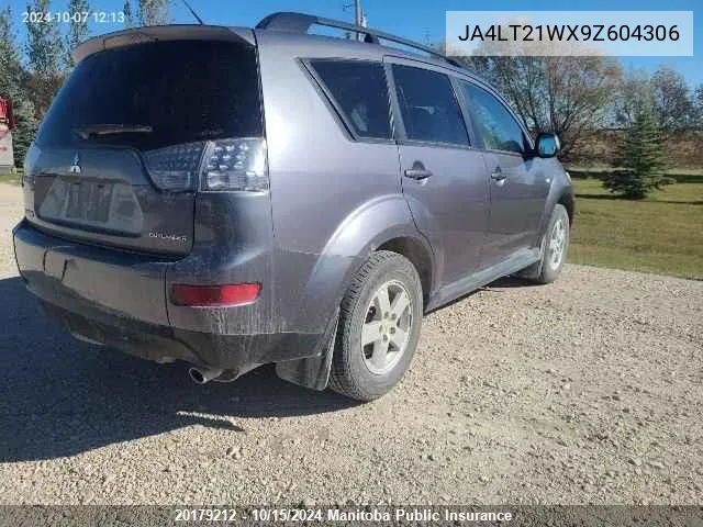 JA4LT21WX9Z604306 2009 Mitsubishi Outlander Es