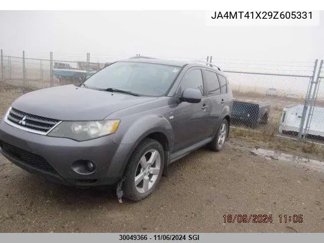 2009 Mitsubishi Outlander Xls VIN: JA4MT41X29Z605331 Lot: 30049366