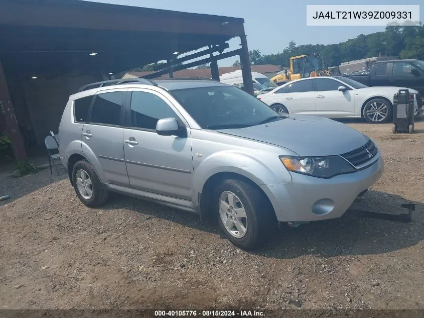 2009 Mitsubishi Outlander Es VIN: JA4LT21W39Z009331 Lot: 40105776