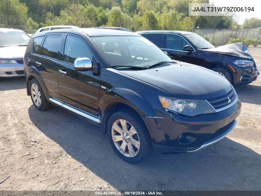 2009 Mitsubishi Outlander Se VIN: JA4LT31W79Z006194 Lot: 40398826