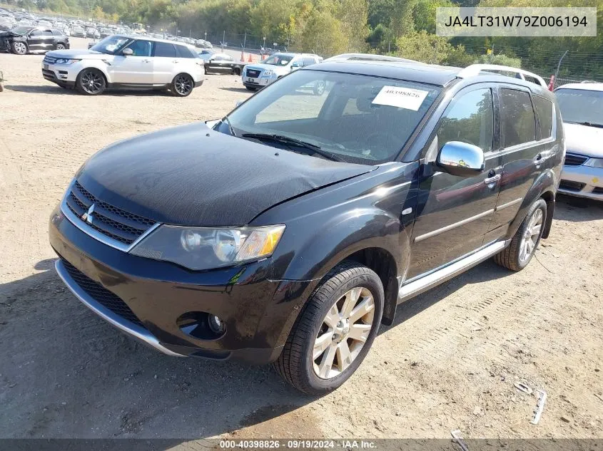 2009 Mitsubishi Outlander Se VIN: JA4LT31W79Z006194 Lot: 40398826