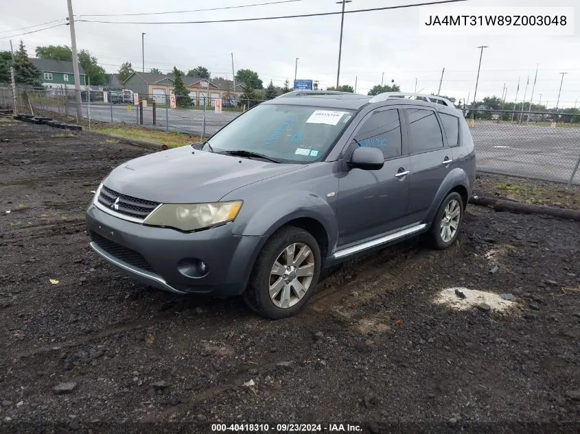 2009 Mitsubishi Outlander Se VIN: JA4MT31W89Z003048 Lot: 40418310