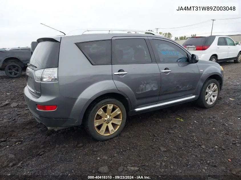 2009 Mitsubishi Outlander Se VIN: JA4MT31W89Z003048 Lot: 40418310