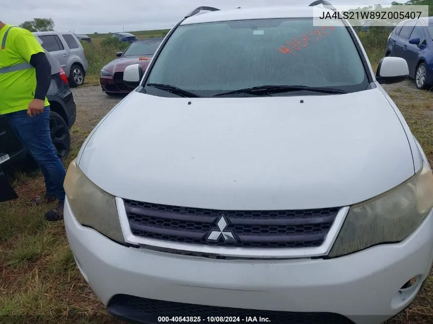 JA4LS21W89Z005407 2009 Mitsubishi Outlander Es