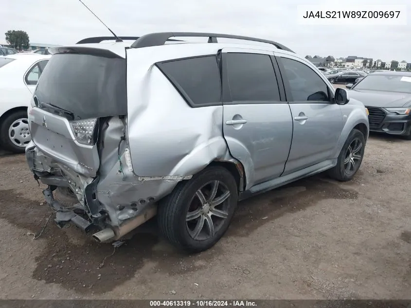 2009 Mitsubishi Outlander Es VIN: JA4LS21W89Z009697 Lot: 40613319