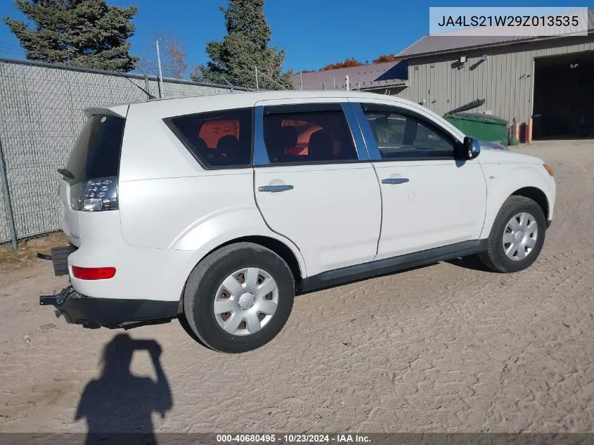 2009 Mitsubishi Outlander Es VIN: JA4LS21W29Z013535 Lot: 40680495